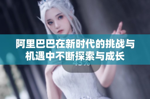 阿里巴巴在新时代的挑战与机遇中不断探索与成长