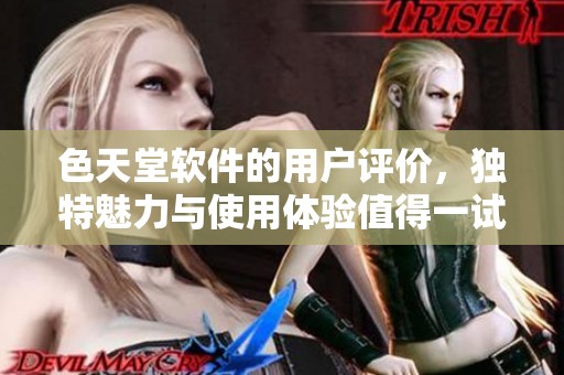 色天堂软件的用户评价，独特魅力与使用体验值得一试的背后真相