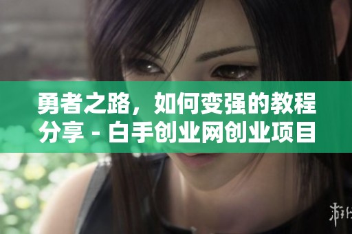 勇者之路，如何变强的教程分享 - 白手创业网创业项目与网赚知识全解