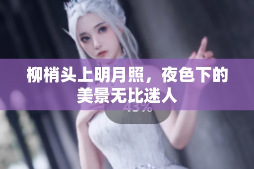 柳梢头上明月照，夜色下的美景无比迷人