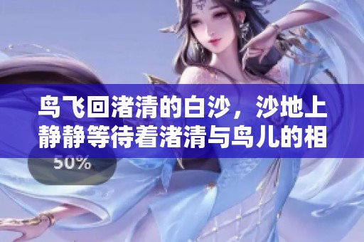 鸟飞回渚清的白沙，沙地上静静等待着渚清与鸟儿的相遇