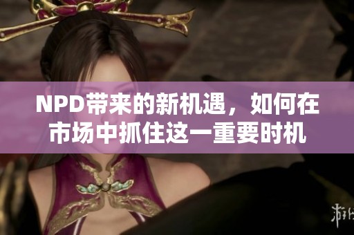 NPD带来的新机遇，如何在市场中抓住这一重要时机