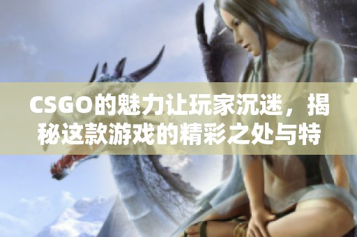 CSGO的魅力让玩家沉迷，揭秘这款游戏的精彩之处与特点
