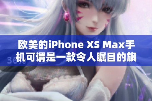 欧美的iPhone XS Max手机可谓是一款令人瞩目的旗舰设备