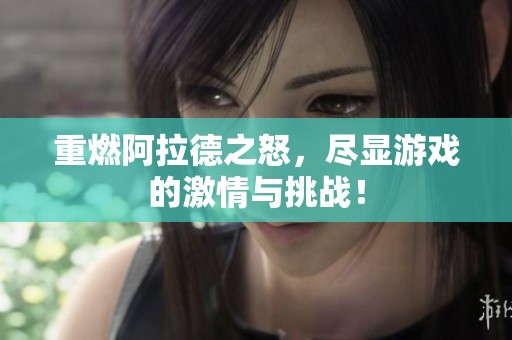 重燃阿拉德之怒，尽显游戏的激情与挑战！