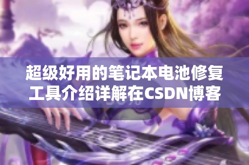 超级好用的笔记本电池修复工具介绍详解在CSDN博客中