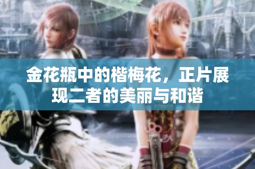 金花瓶中的楷梅花，正片展现二者的美丽与和谐
