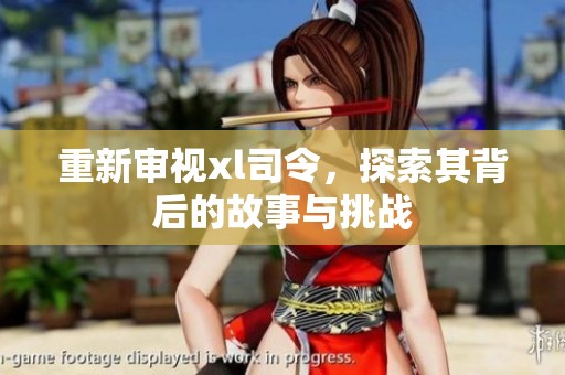 重新审视xl司令，探索其背后的故事与挑战