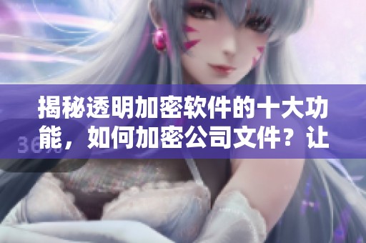 揭秘透明加密软件的十大功能，如何加密公司文件？让安全更有保障！