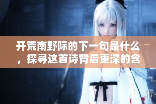 开荒南野际的下一句是什么，探寻这首诗背后更深的含义与意境