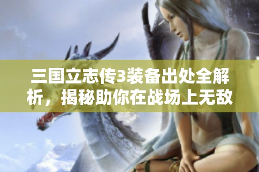 三国立志传3装备出处全解析，揭秘助你在战场上无敌的秘密武器技巧