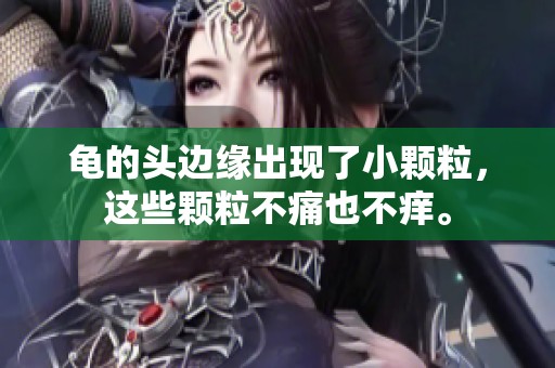 龟的头边缘出现了小颗粒，这些颗粒不痛也不痒。