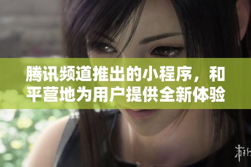 腾讯频道推出的小程序，和平营地为用户提供全新体验与服务
