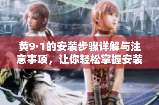 黄9·1的安装步骤详解与注意事项，让你轻松掌握安装技巧