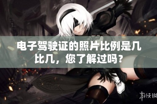 电子驾驶证的照片比例是几比几，您了解过吗？