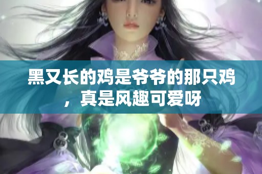 黑又长的鸡是爷爷的那只鸡，真是风趣可爱呀
