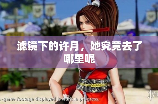 滤镜下的许月，她究竟去了哪里呢