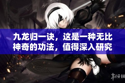 九龙归一诀，这是一种无比神奇的功法，值得深入研究和领悟。