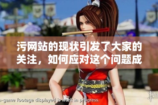 污网站的现状引发了大家的关注，如何应对这个问题成为了热点话题