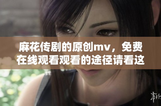 麻花传剧的原创mv，免费在线观看观看的途径请看这里