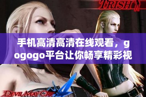 手机高清高清在线观看，gogogo平台让你畅享精彩视频内容