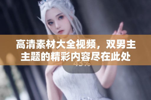 高清素材大全视频，双男主主题的精彩内容尽在此处