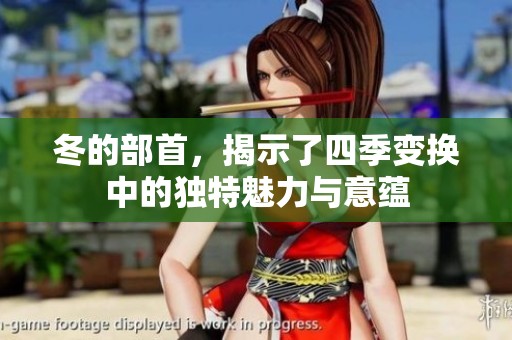 冬的部首，揭示了四季变换中的独特魅力与意蕴