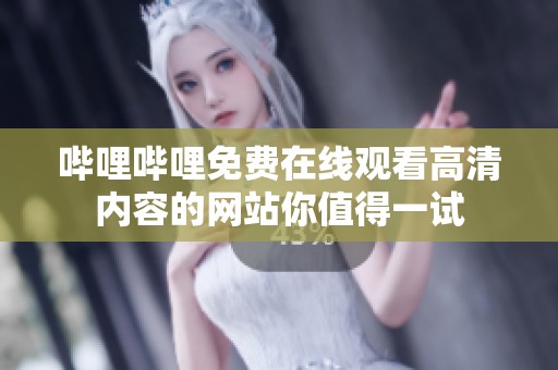 哔哩哔哩免费在线观看高清内容的网站你值得一试